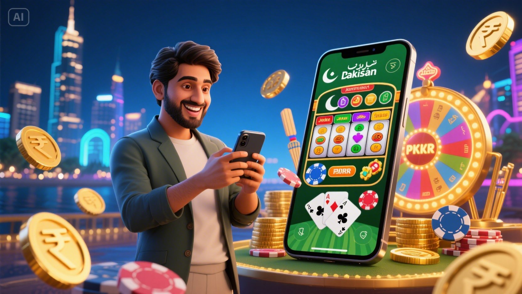 Casino Miami Dice desktop and mobile interfaces